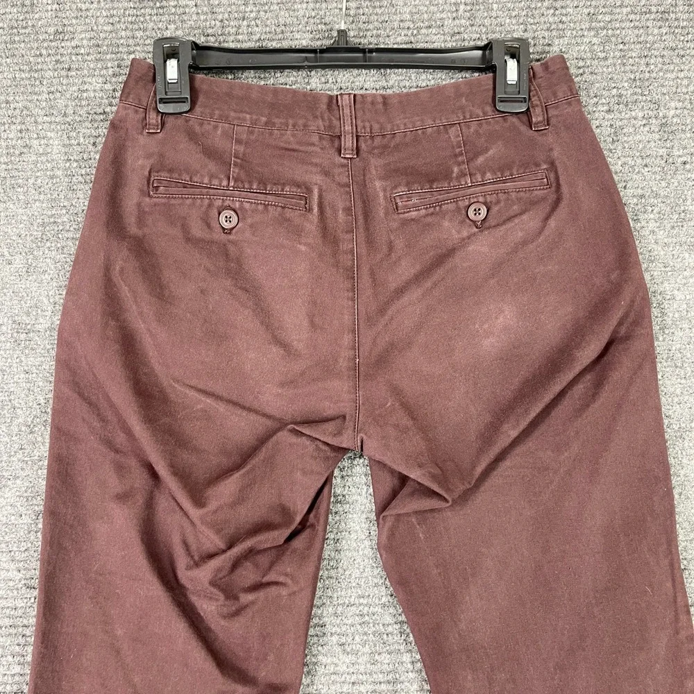 Bonobos Tailored Pants Men‎ 28x31 Slim Modern Minimal Workwear Casual Maroon